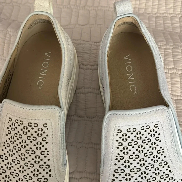 Vionic Light Blue Slip-On Loafers - Picture 7 of 11